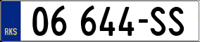 Trailer License Plate